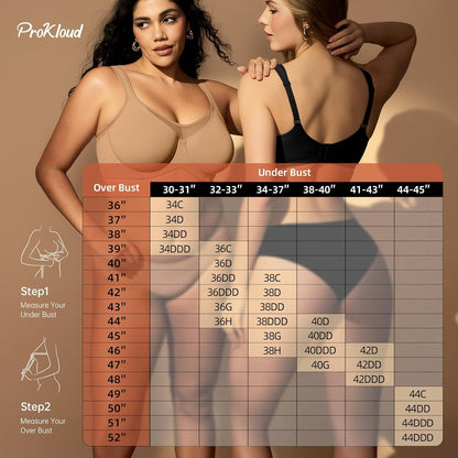 Minimizer Bras for Women Full Coverage Unlined Plus Size Supportive Underwire Bras for Everyday