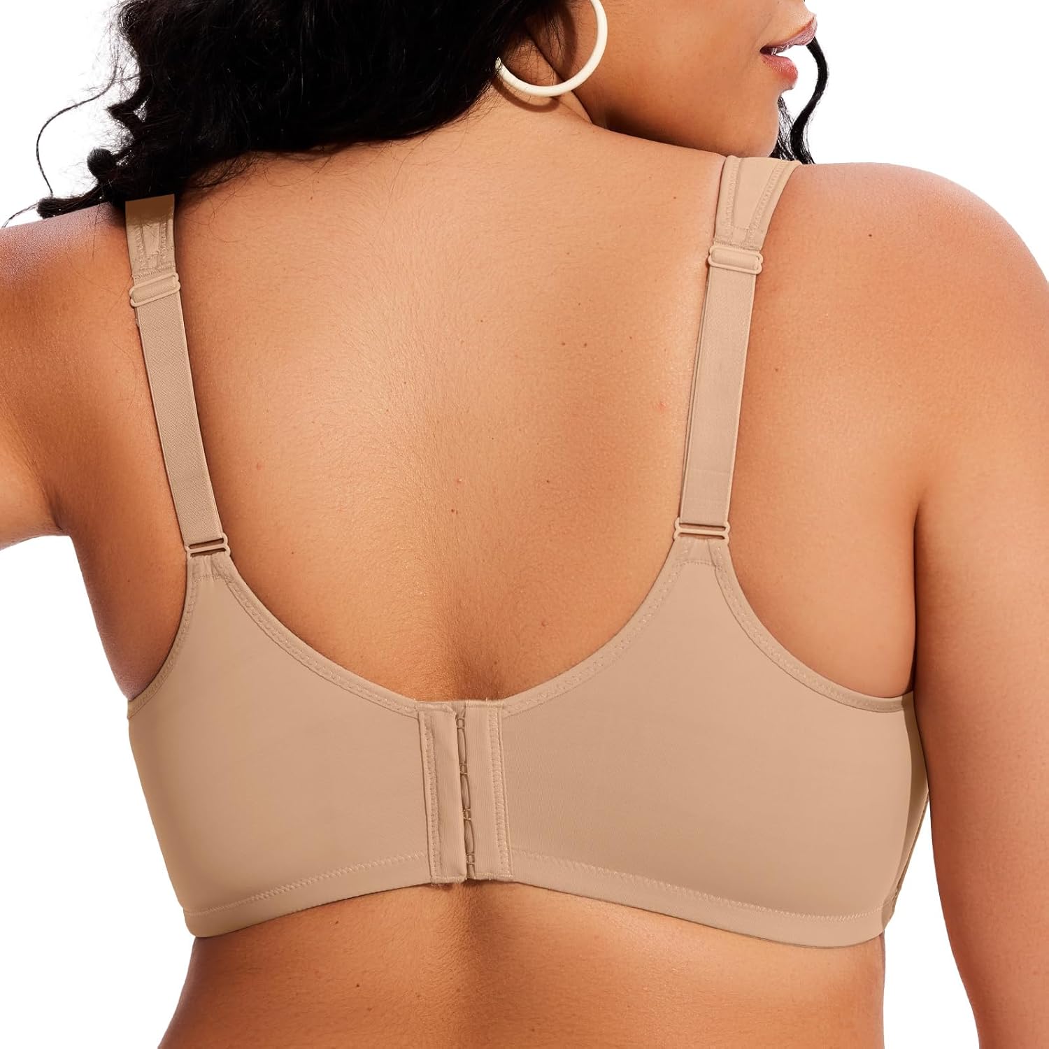 Minimizer Bras for Women Full Coverage Unlined Plus Size Supportive Underwire Bras for Everyday